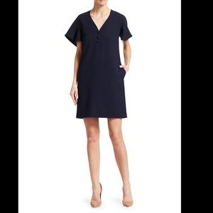 NWT Lela Rose Handkerchief sleeve shirt dress